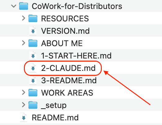Opening 2-CLAUDE.md in a text editor